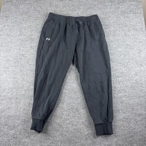 Under Armour Pants Womens XL Black Sweatpants Joggers Rival Fleece Gym Training